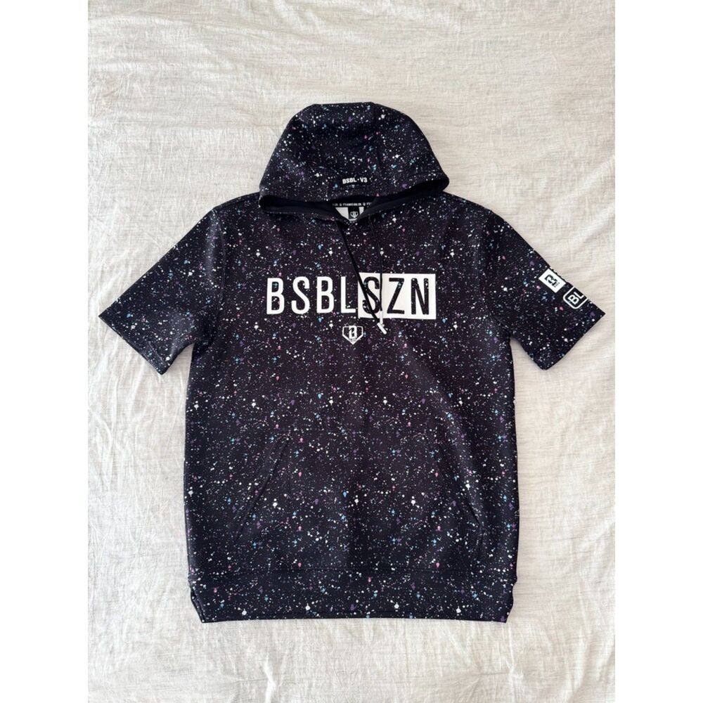 Baseball Lifestyle 101 Adult Mens Galaxy Splatter Hoodie Small